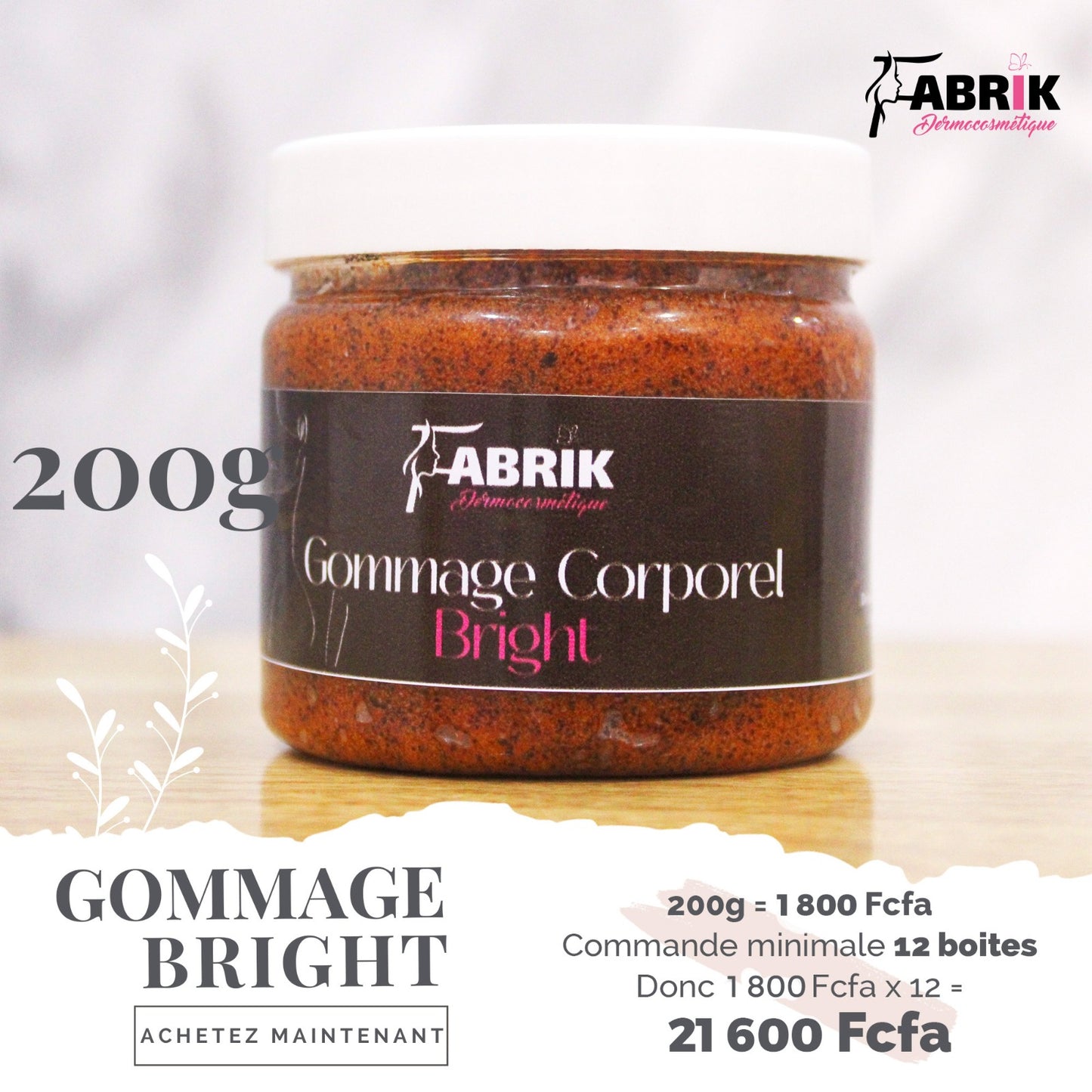 Pack de Douze pièces - Gommage Corporel Bright