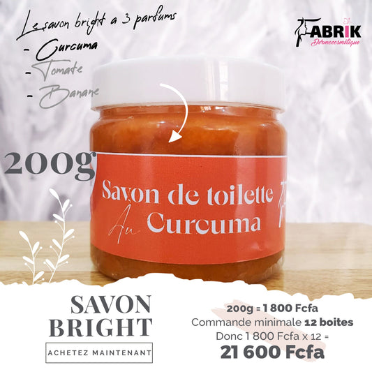 Pack de Douze pièces - Savon Bright au Curcuma